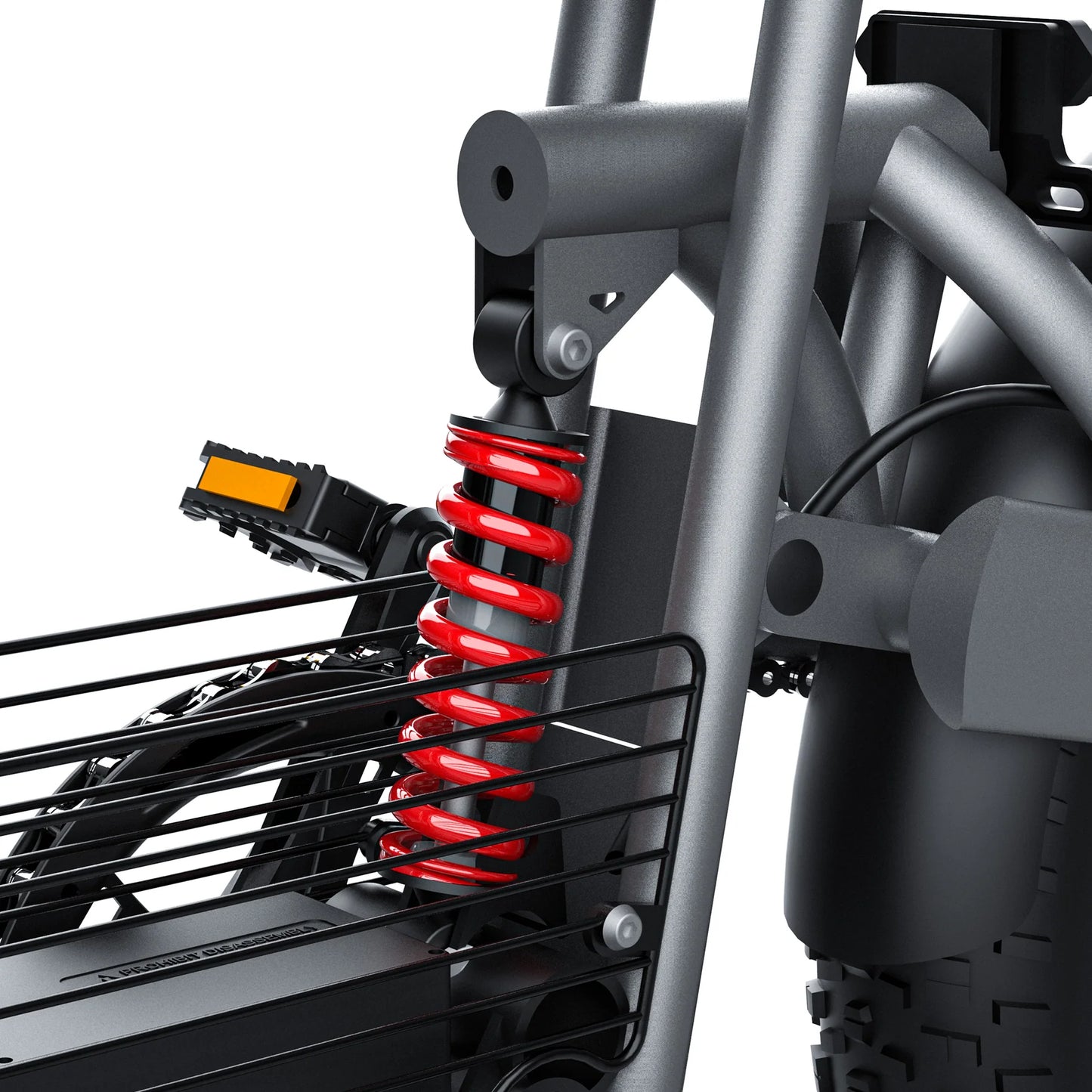coswheel t20 ebike. rear suspension.