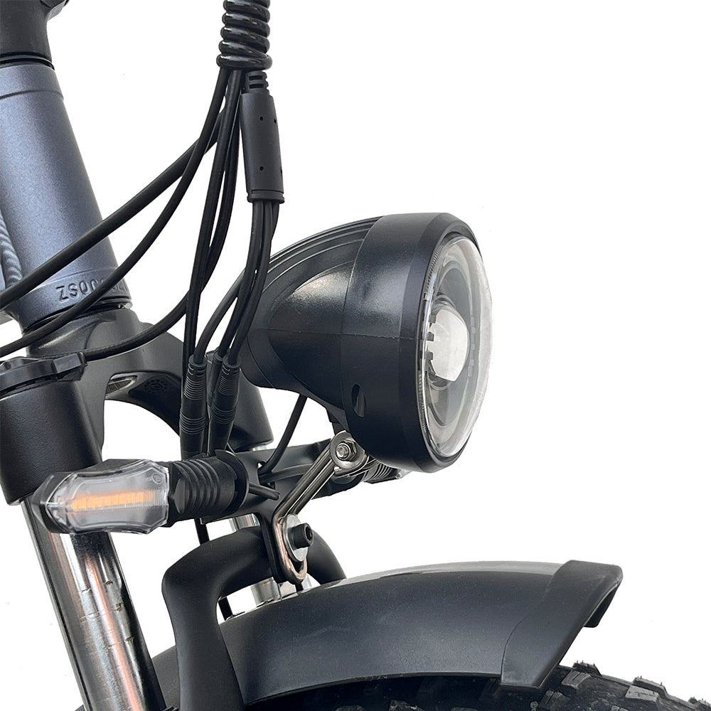 DrVetion Fat Tire ebike. front light.
