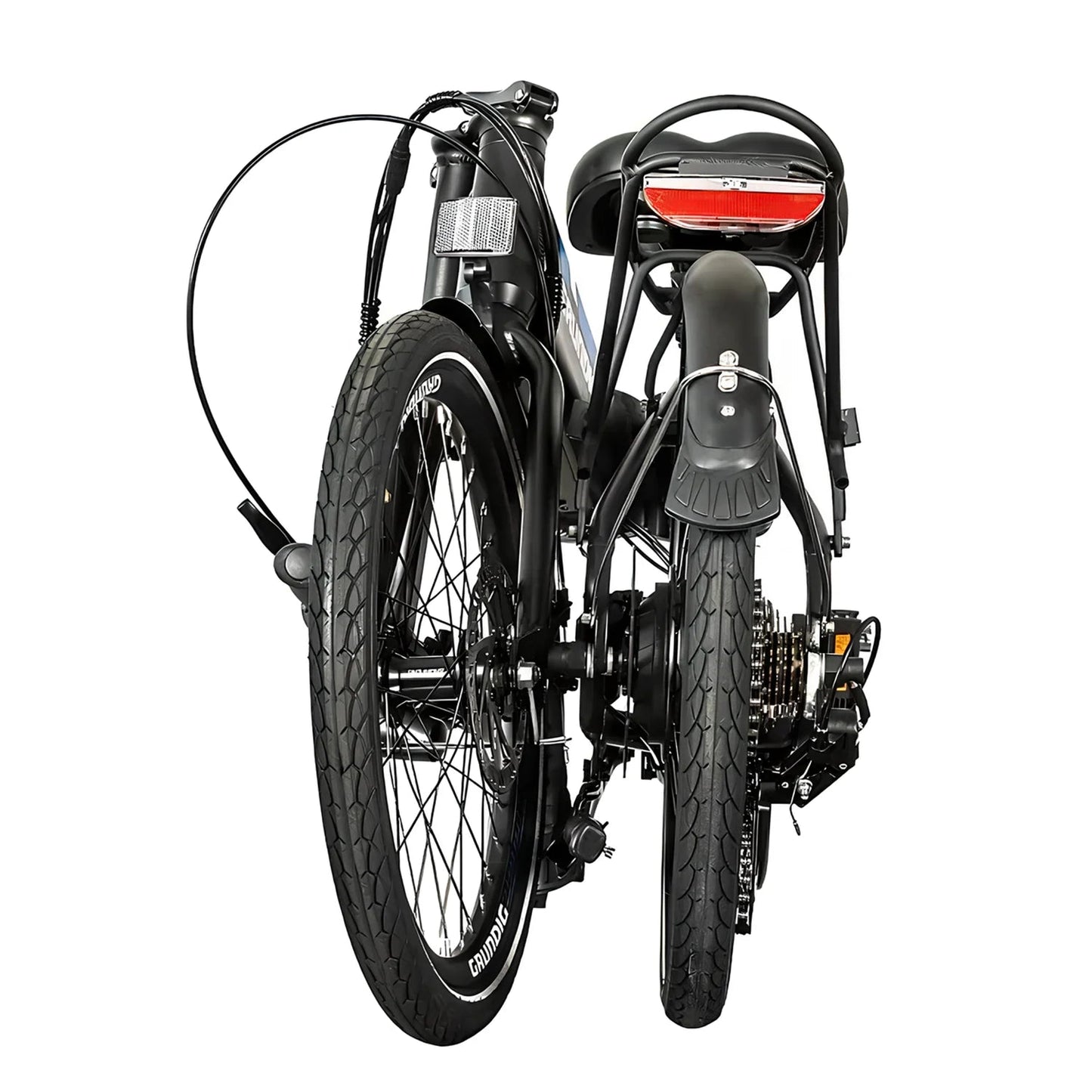 Grundig E20 folding eBike in folded state