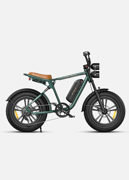 ENGWE M20 1000W Electric Bike. right side. green color.