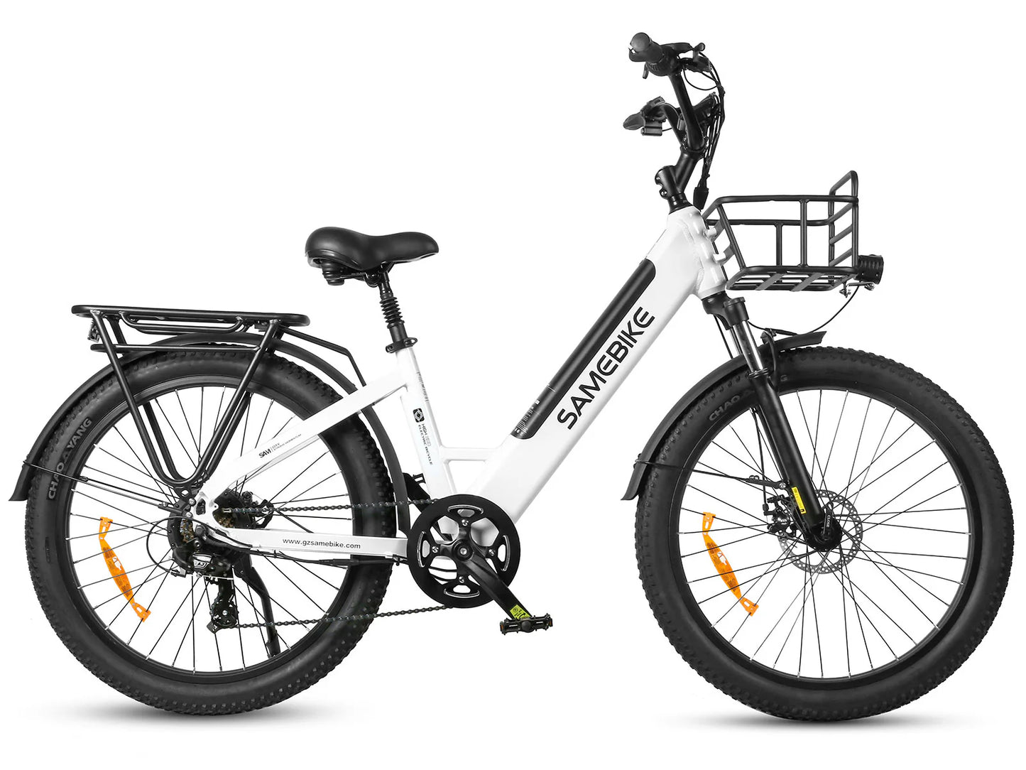 SAMEBIKE RS-A01 Urban eBike 750W. right side. white color