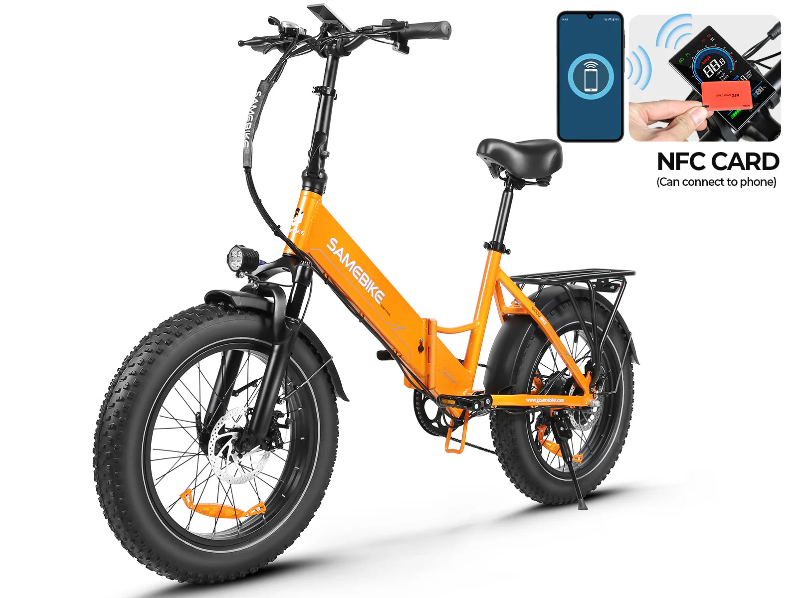 samebike electric folding bicycle SAMEBIKE LOTDM200-II 750W Folding electric bicycle