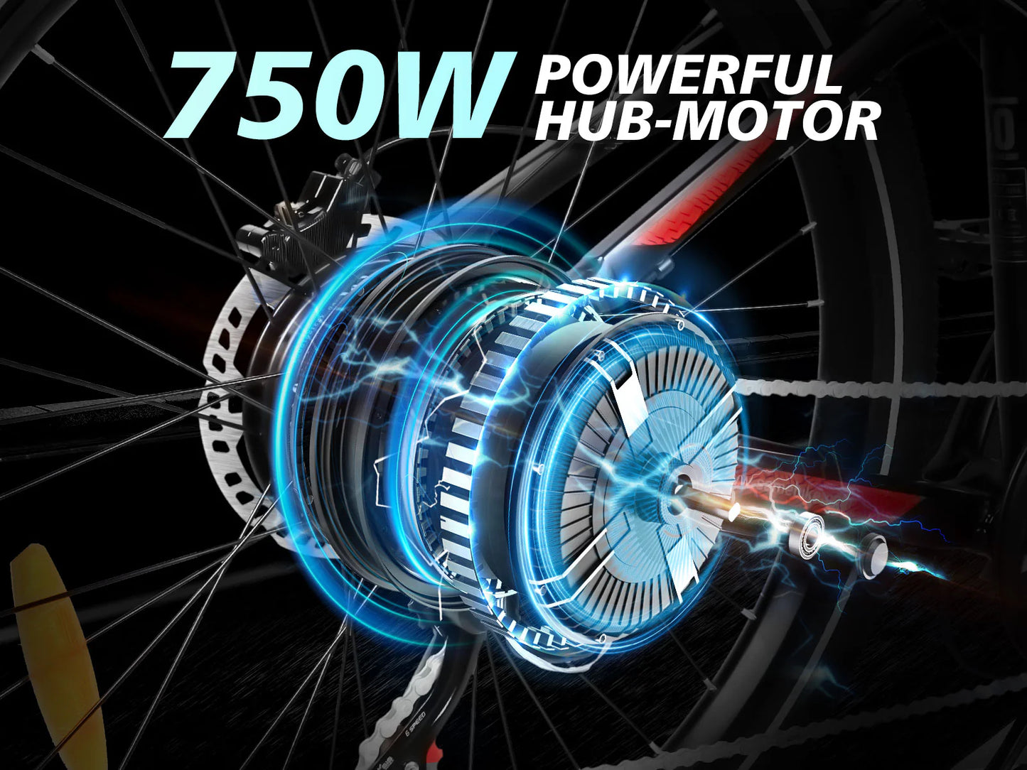 SAMEBIKE XD26 Hybrid Electric Bike 750W