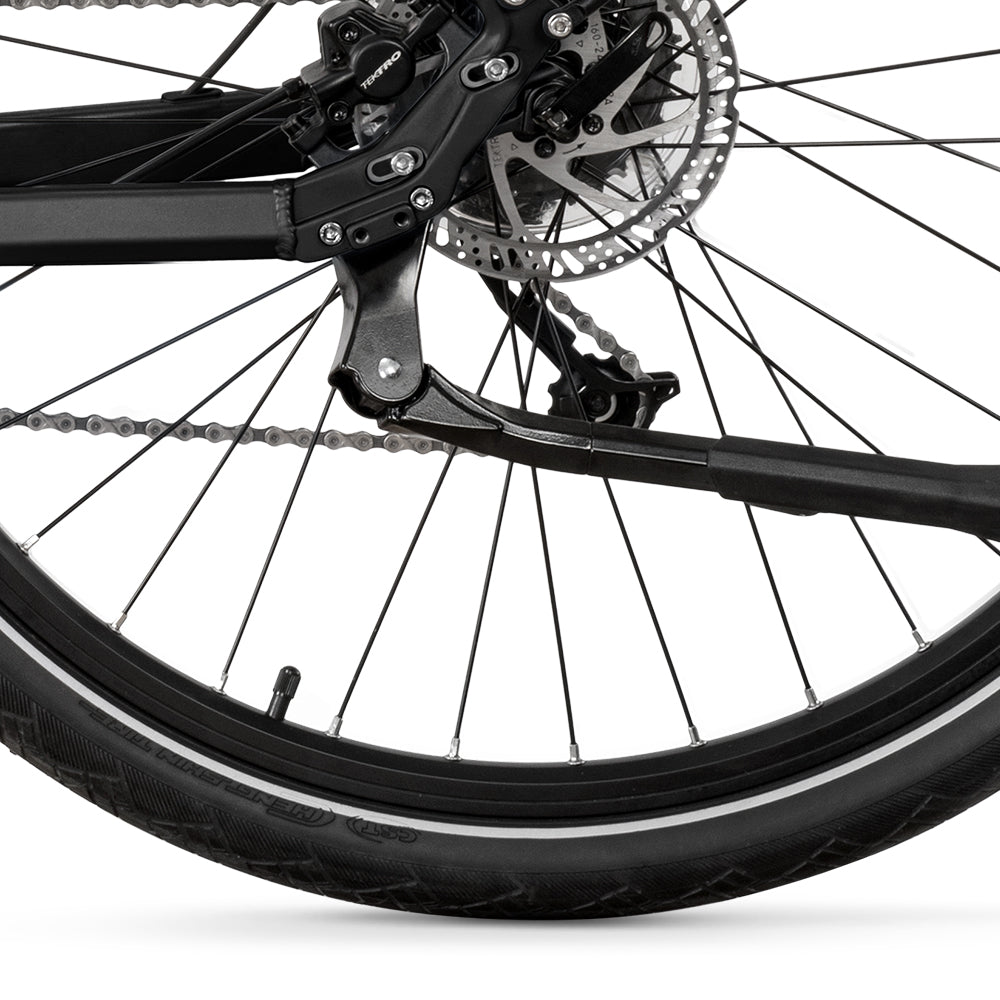 GRUNDIG GCB-1 Urban ebike. black color. rear wheel.