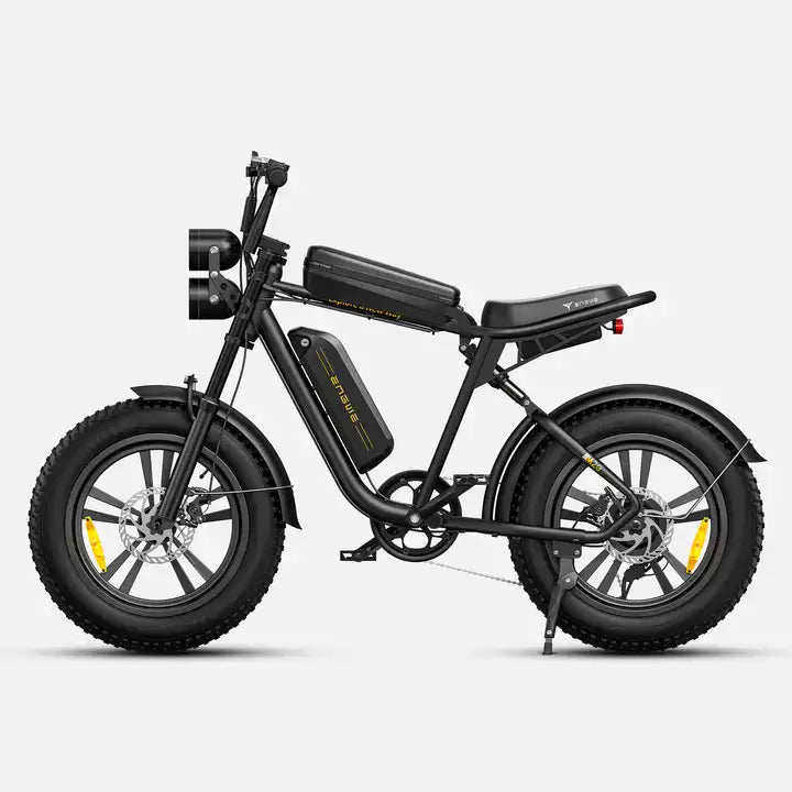 ENGWE M20 1000W Electric Bike. left side. black color.