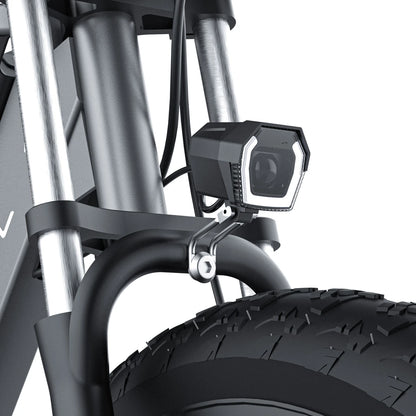 Coswheel T26 mountain ebike. front light.
