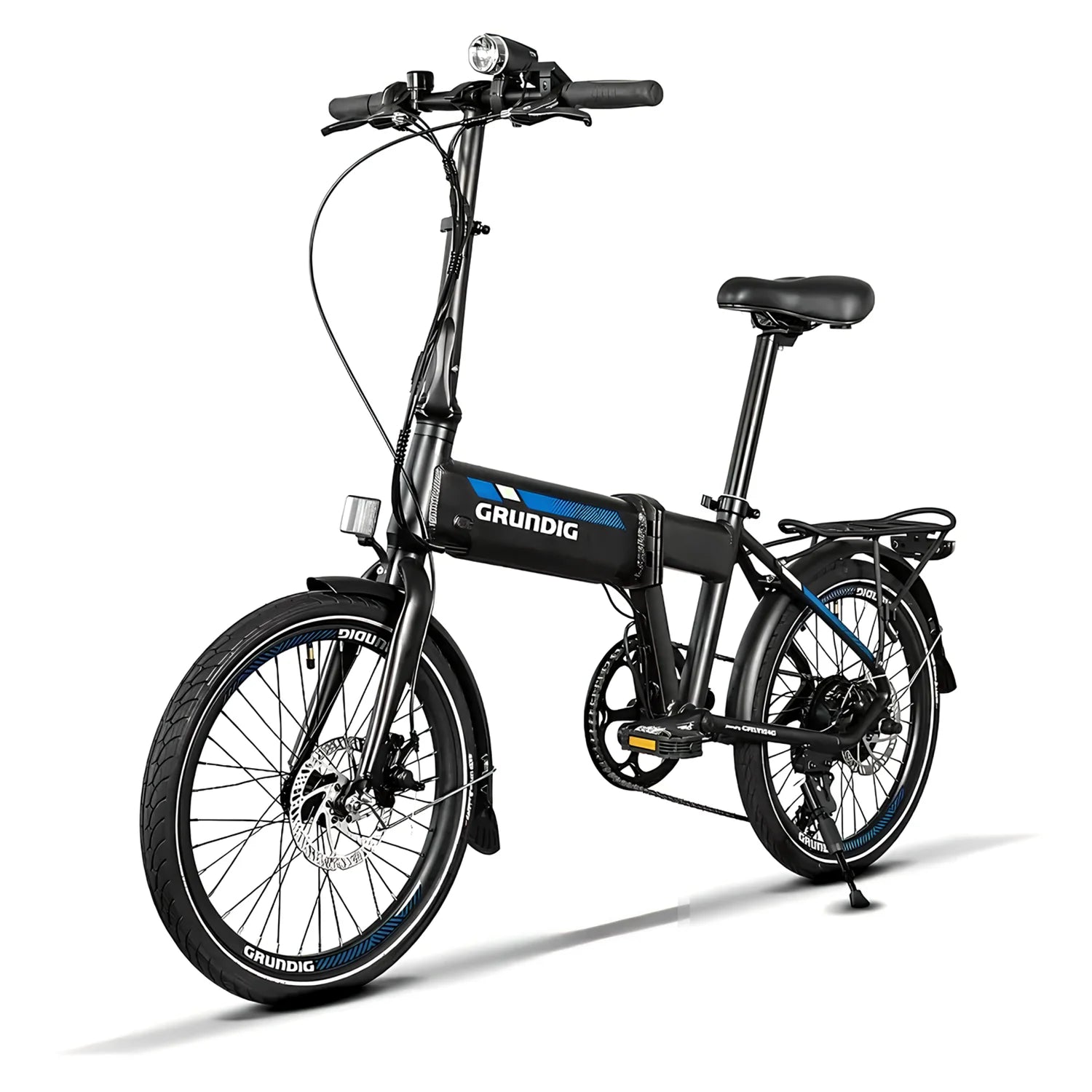 grundig e-bike fully Grundig E20 Folding Electric Bike – Compact 250W Urban Commuter eBike