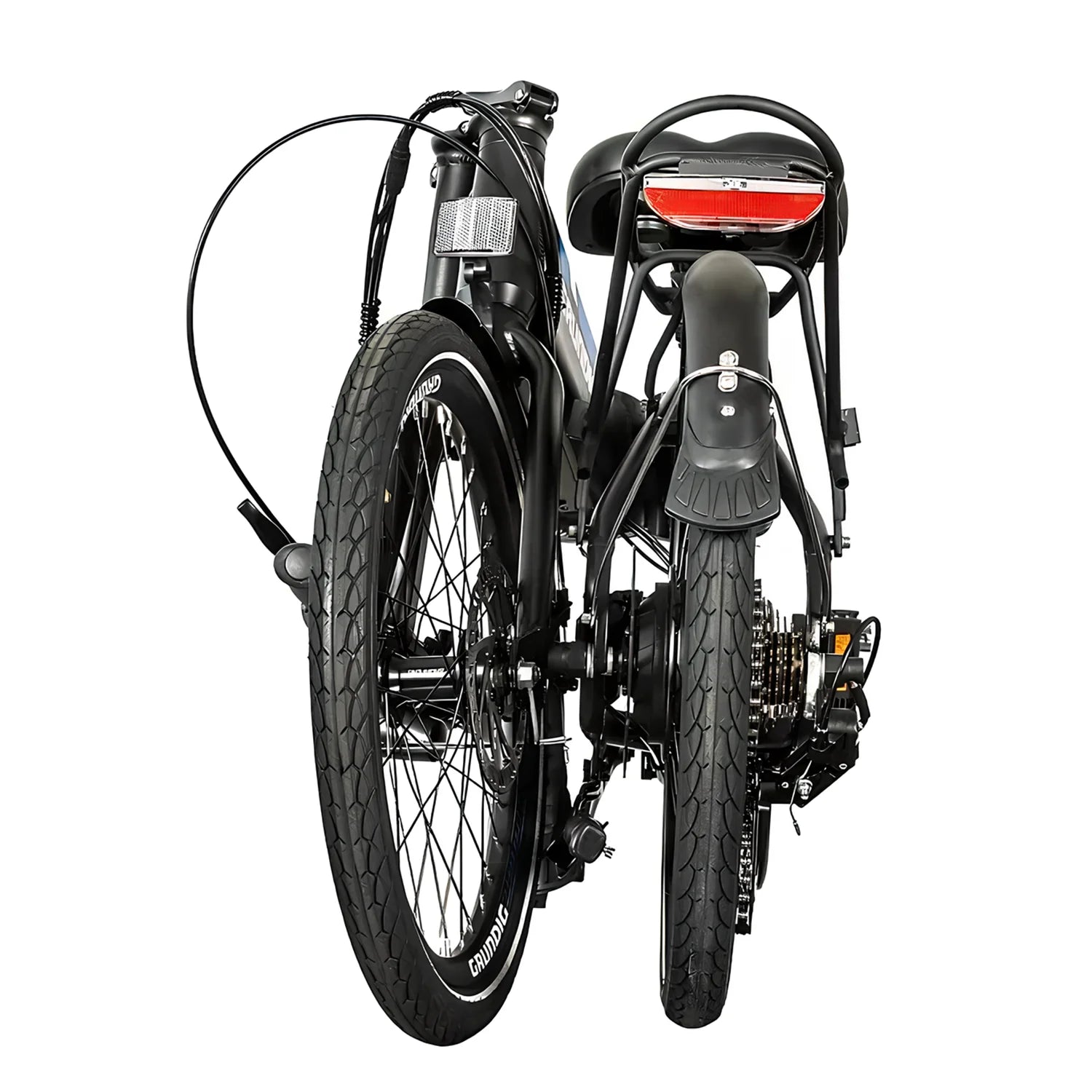 Grundig E20 folding eBike in folded state