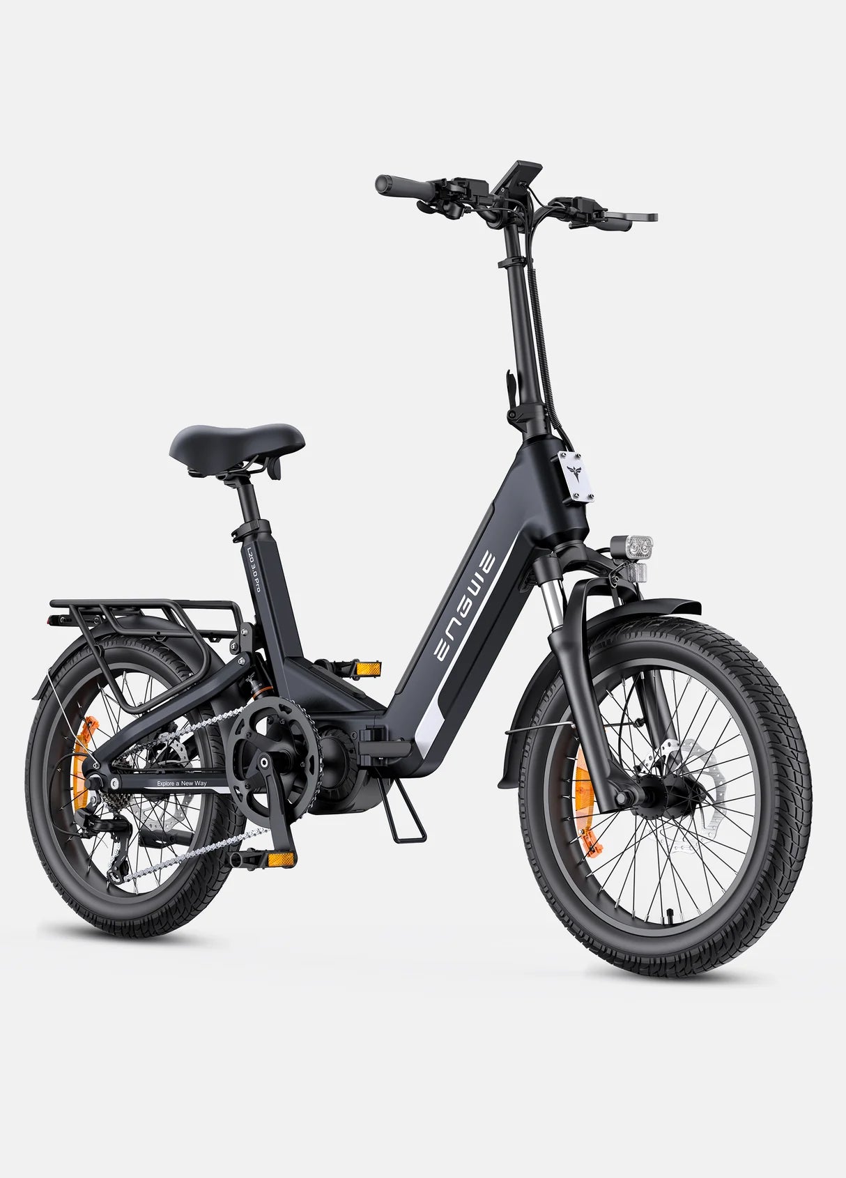 ENGWE L20 3.0 Pro 250W 100Nm Mid-drive Motor Full Suspension Compact E-bike Black
