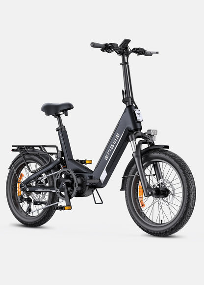 ENGWE L20 3.0 Pro 250W 100Nm Mid-drive Motor Full Suspension Compact E-bike Black