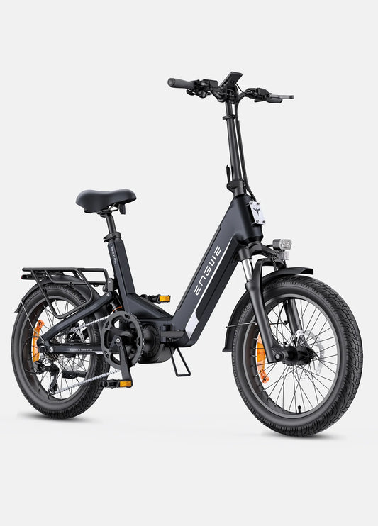 ENGWE L20 3.0 Pro 250W 100Nm Mid-drive Motor Full Suspension Compact E-bike Black