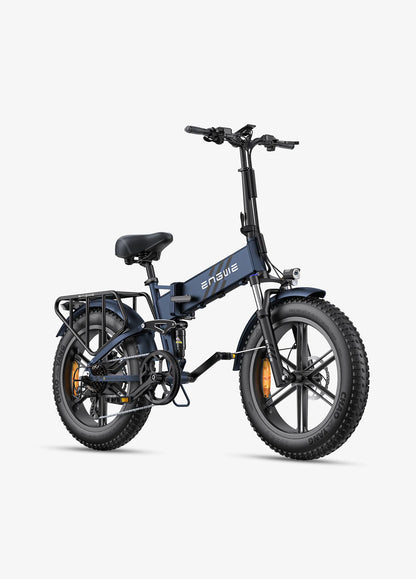 Engwe Engine Pro 2.0 75Nm High Torque Outdoor Adventure Folding E-bike Blue