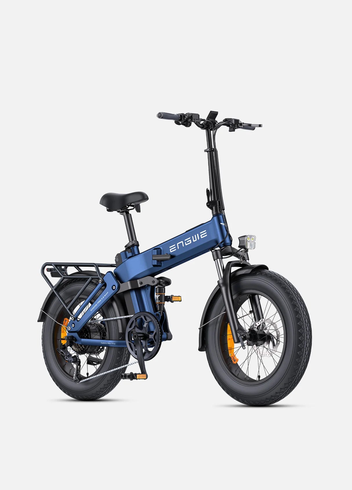 Engine Pro 3.0 Boost EU Legal 250W 90Nm 130km Full Suspension E-Bike. Blue