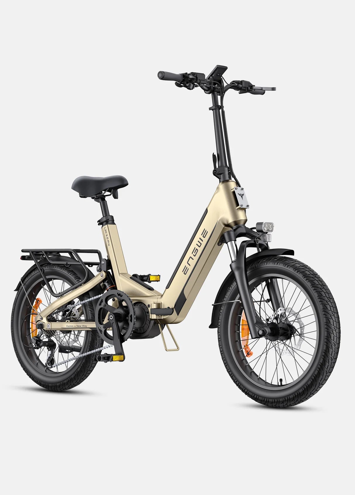 ENGWE L20 3.0 Pro 250W 100Nm Mid-drive Motor Full Suspension Compact E-bike Gold