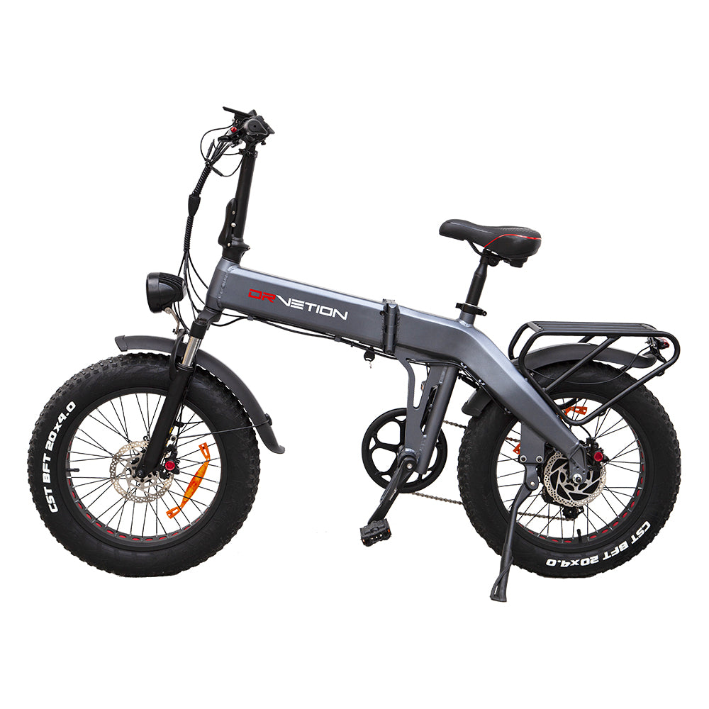 DrVetion BT20 folding ebike. left side view.