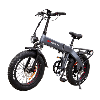 DrVetion BT20 folding ebike. front left side view.