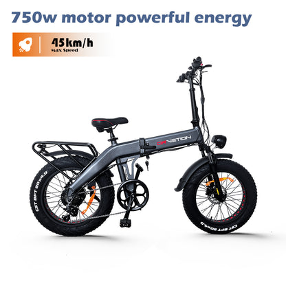 DRVETION BT20 750W Folding eBike Gray
