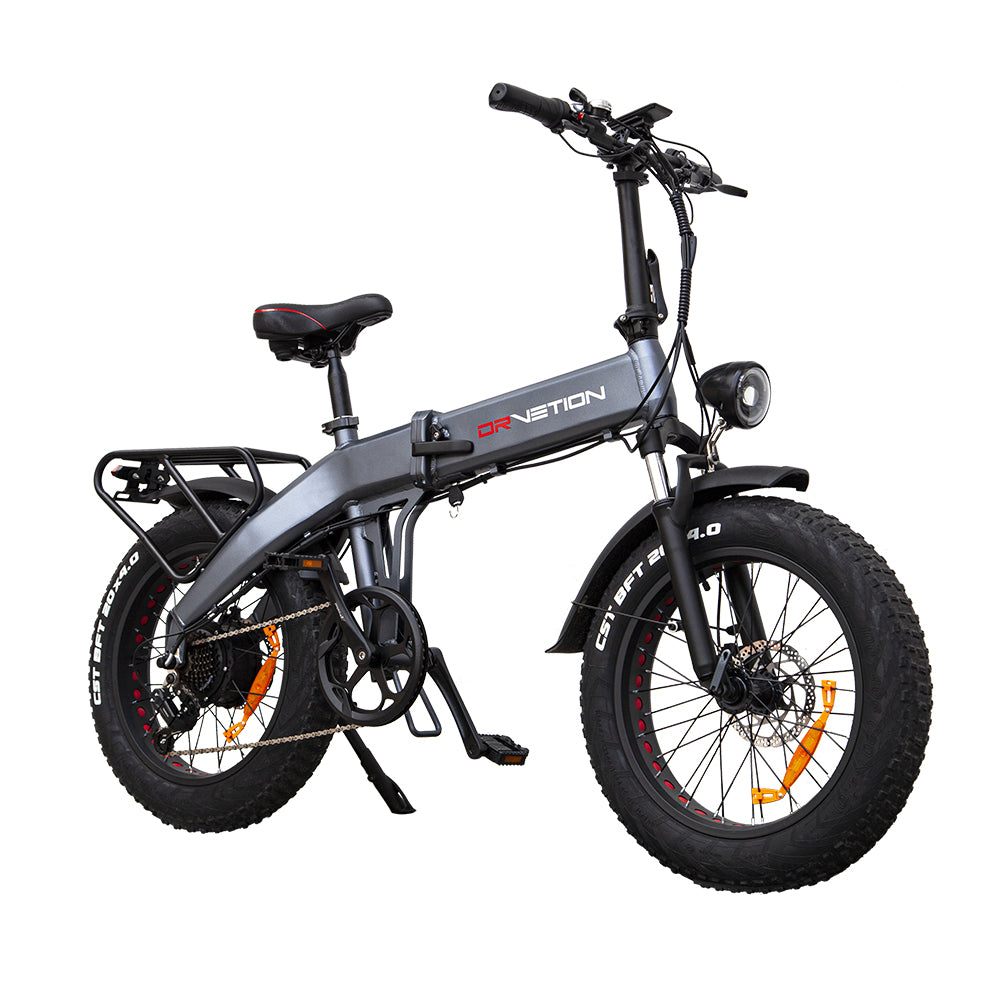 DrVetion BT20 folding ebike. front right view.