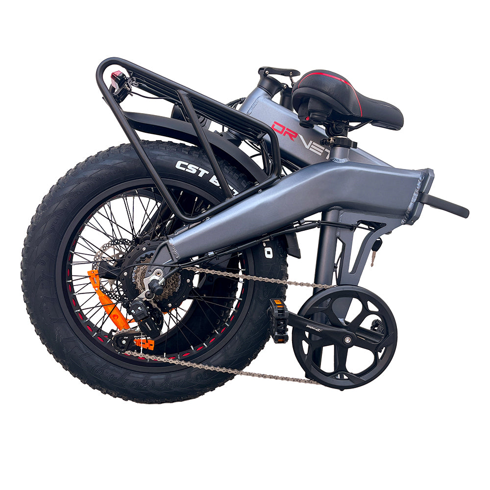 DrVetion BT20 folding ebike. folded view.