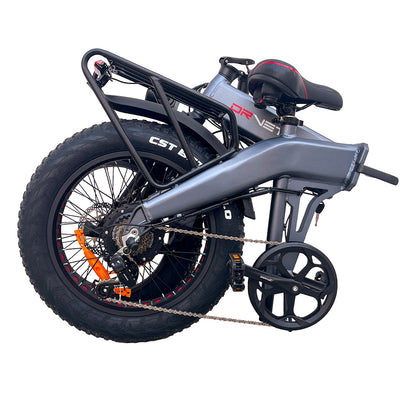 DrVetion BT20 folding ebike. folded view.