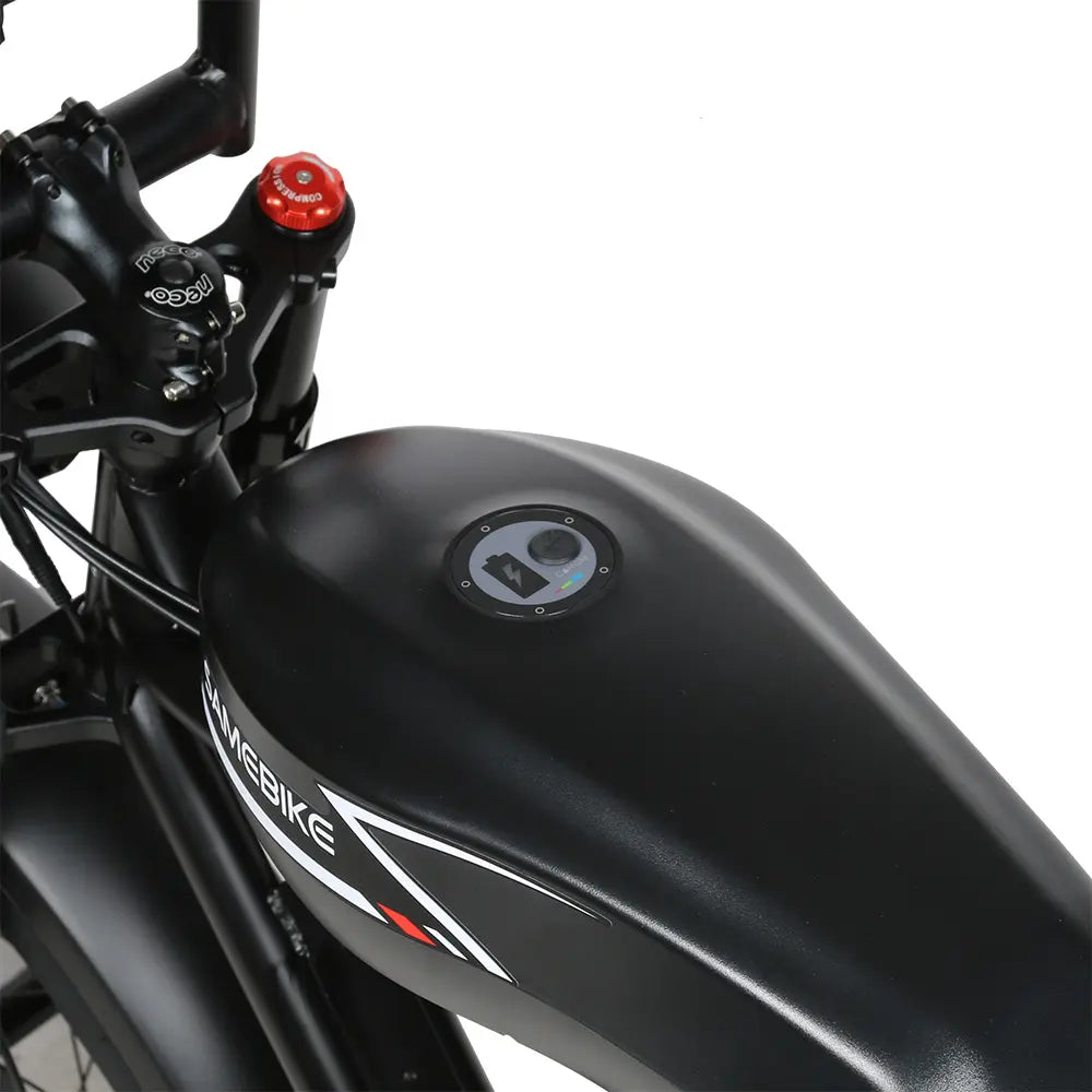 SAMEBIKE M20 1200W Electric Bike 2x18Ah Batteries. battery.