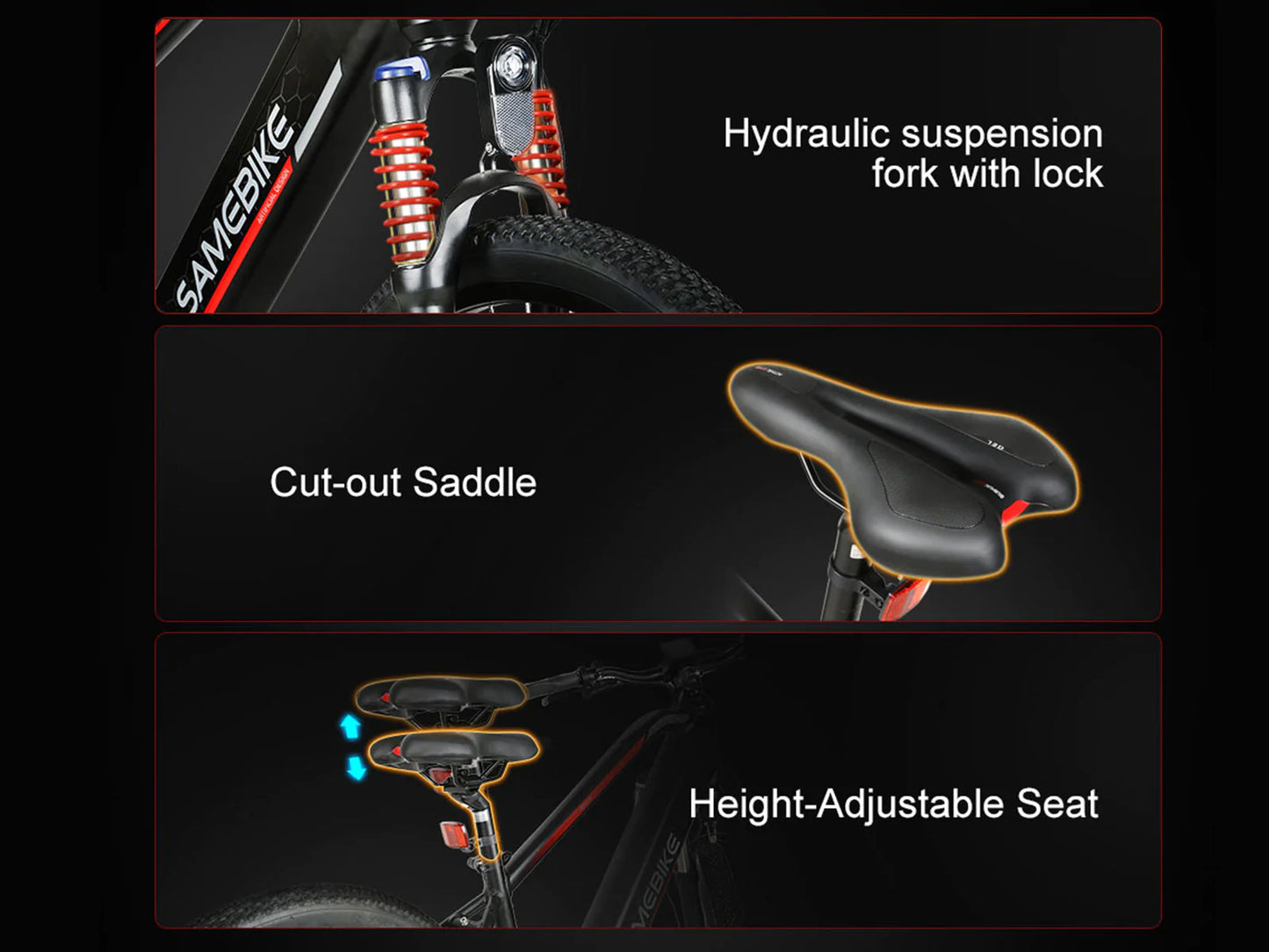 SAMEBIKE MY275 500W Pendler-E-Bike