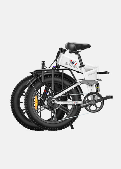 Engwe engine X full suspension folding ebike. folded view