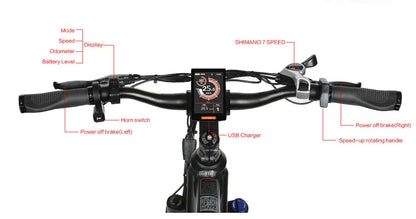 SAMEBIKE MY275 500W Commuter eBike.  color LCD display.
