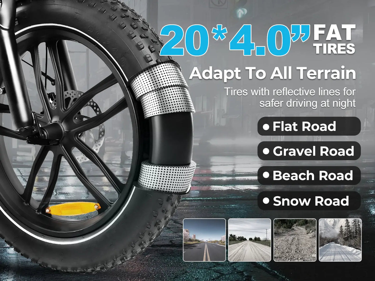 SAMEBIKE C05 Pro Foldable Fat Tire Ebike