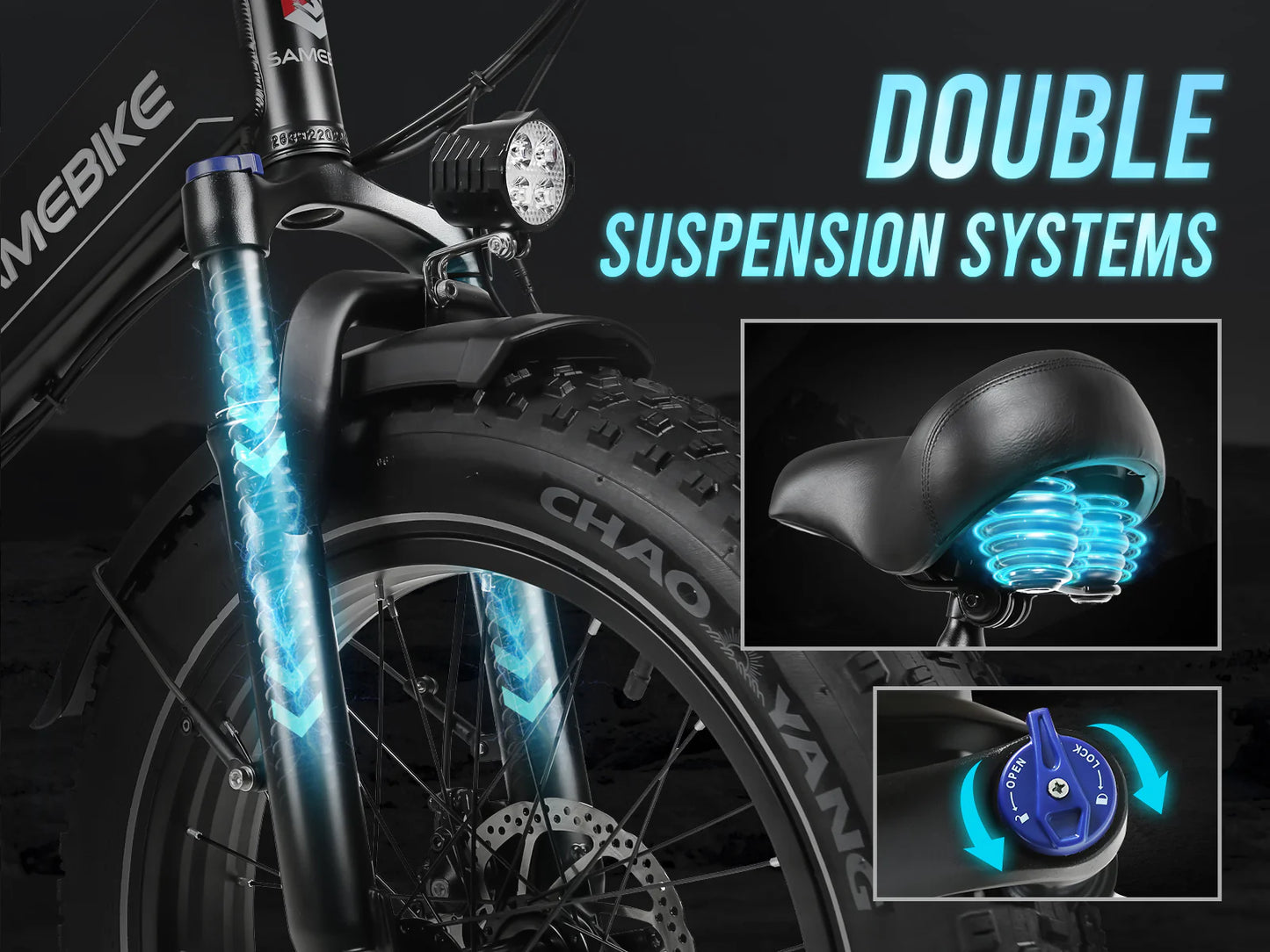 SAMEBIKE LOTDM200-II 750W Folding electric bicycle