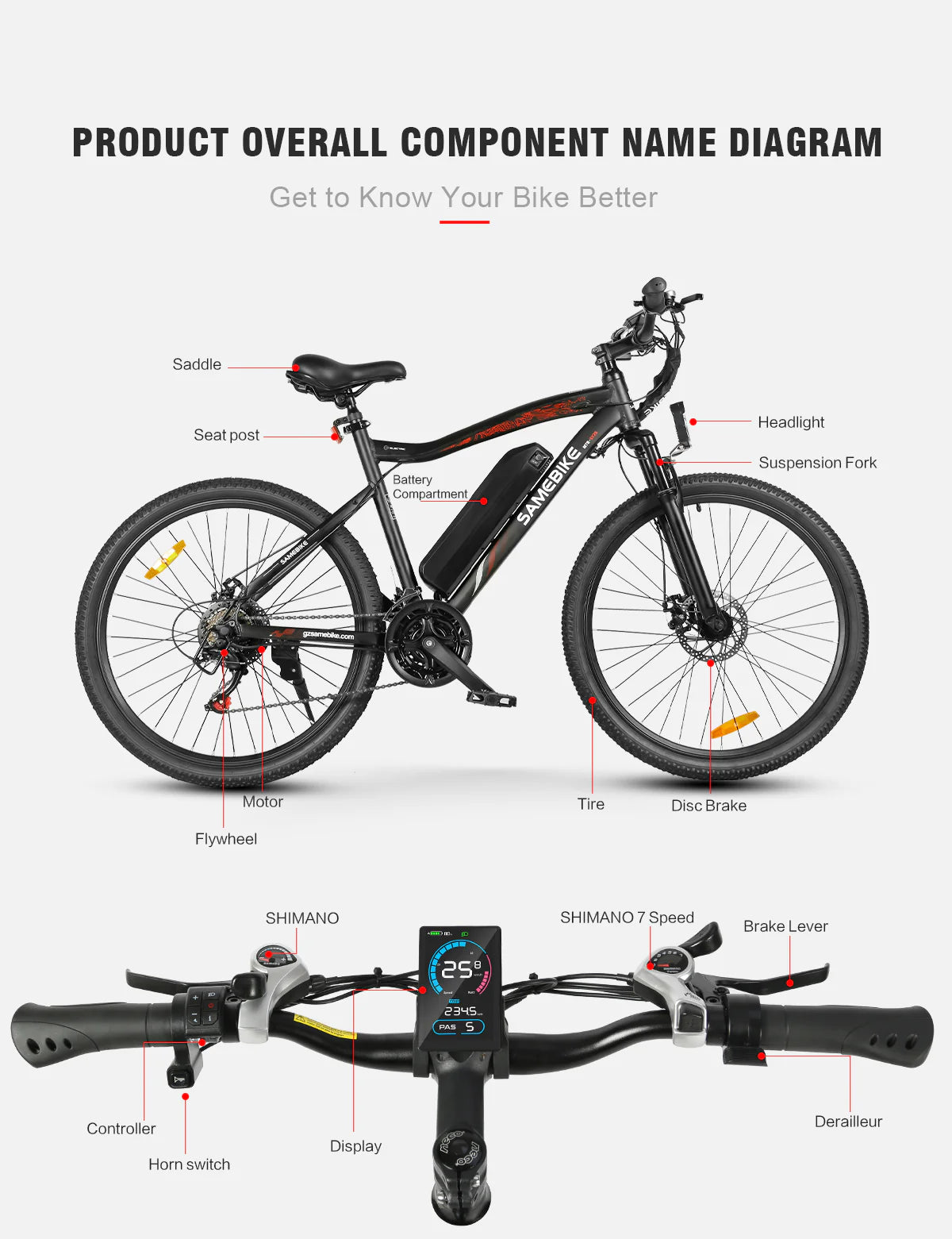 SAMEBIKE SY26-II Mountain Electric Bike
