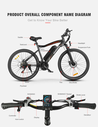SAMEBIKE SY26-II Mountain Electric Bike